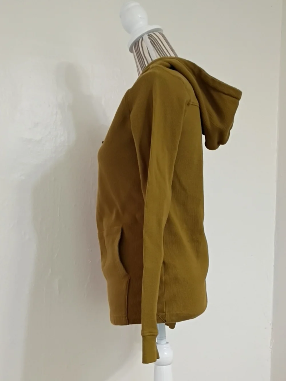 The North Face Waffle Knit Hoodie in Moss Men's Size S